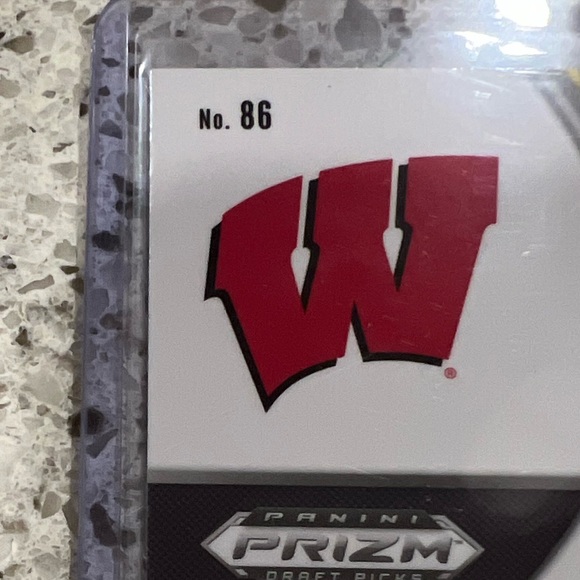 RUSSELL WILSON PRIZM CARD NO.86 DRAFT PICKS PANINI 2020 - Picture 3 of 4